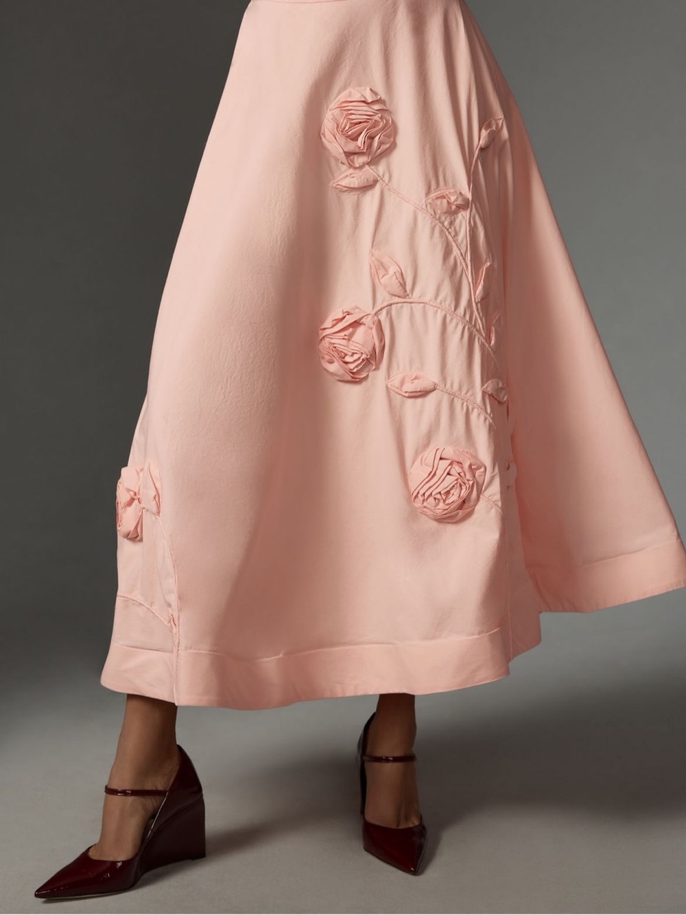 Forever That Girl 3D Rose Maxi Skirt
